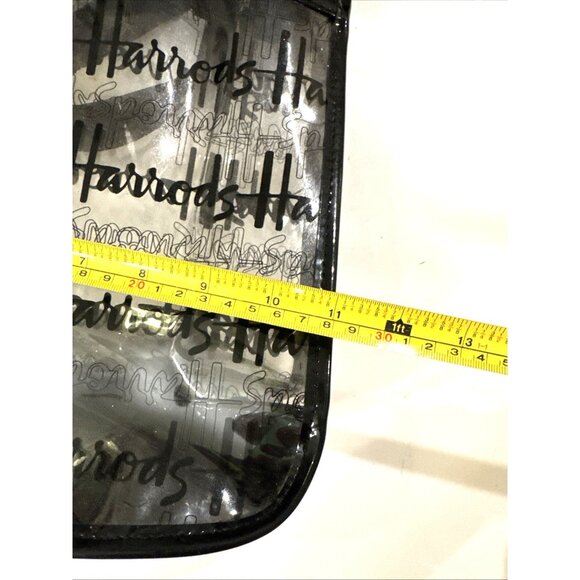 HARRODS Clear Tote Bag Double Handles Open Top - Picture 5 of 6